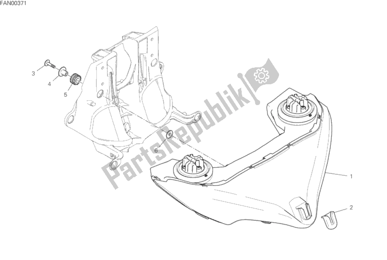 All parts for the Headlight of the Ducati Multistrada 950 S Thailand 2020